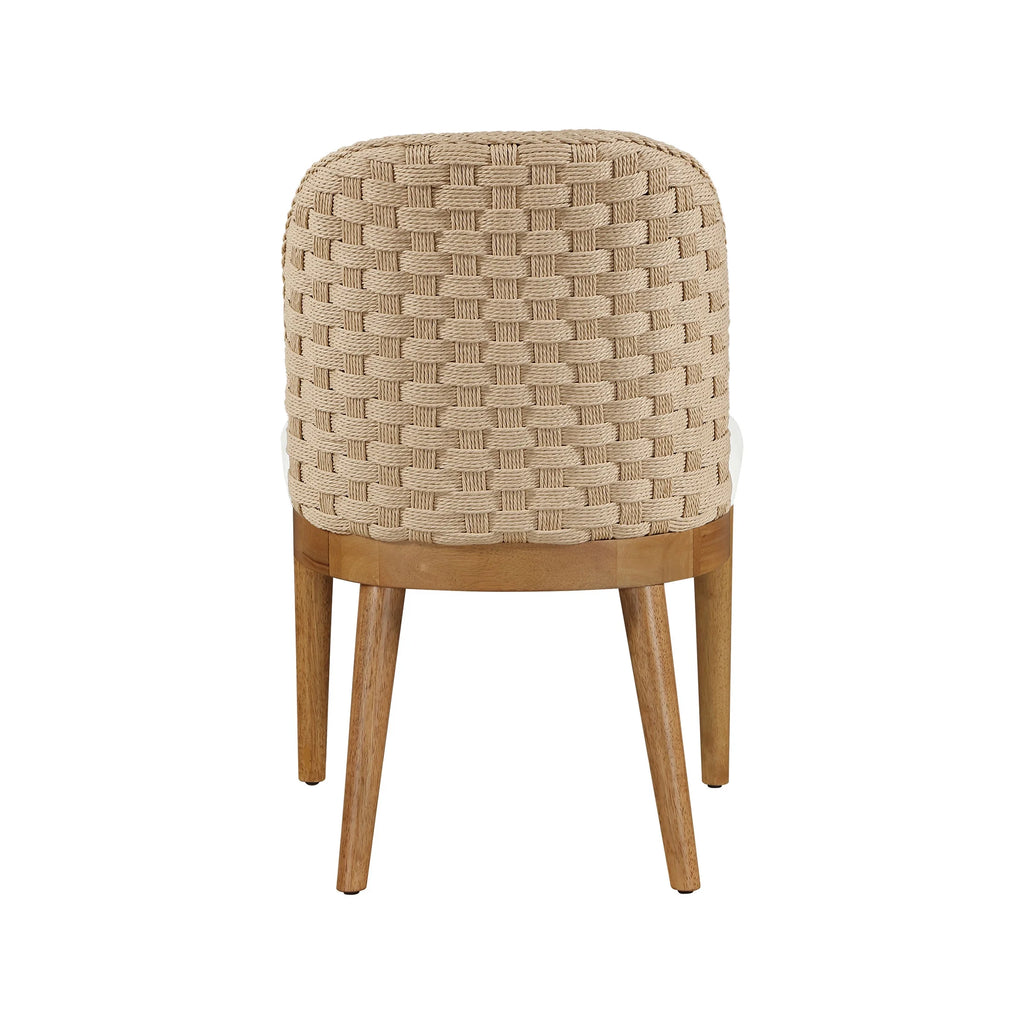 My Texas House Saylor Farmhouse Dining Chair Set, Natural Wood, Set of 2