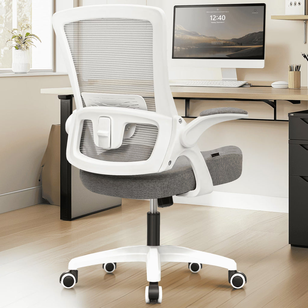NEO CHAIR Ergonomic Office Chair, Adjustable High Back Mesh Desk Chair with Flip-up Arms, Black