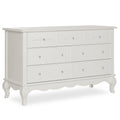 Evolur Aurora 7-Drawer Double Dresser in Ivory Lace, Spacious Drawers