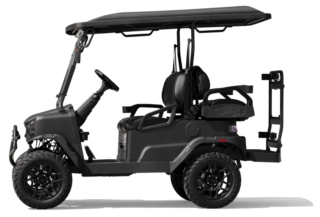 Coleman Powersports CGC2 51.2V Electric Utility Golf Cart, 4-Seater Vehicle Up to 20 MPH & 40 Miles Range, 5kW Motor, LCD Display & Rear Storage, Ages 16 and Up, Matte Black