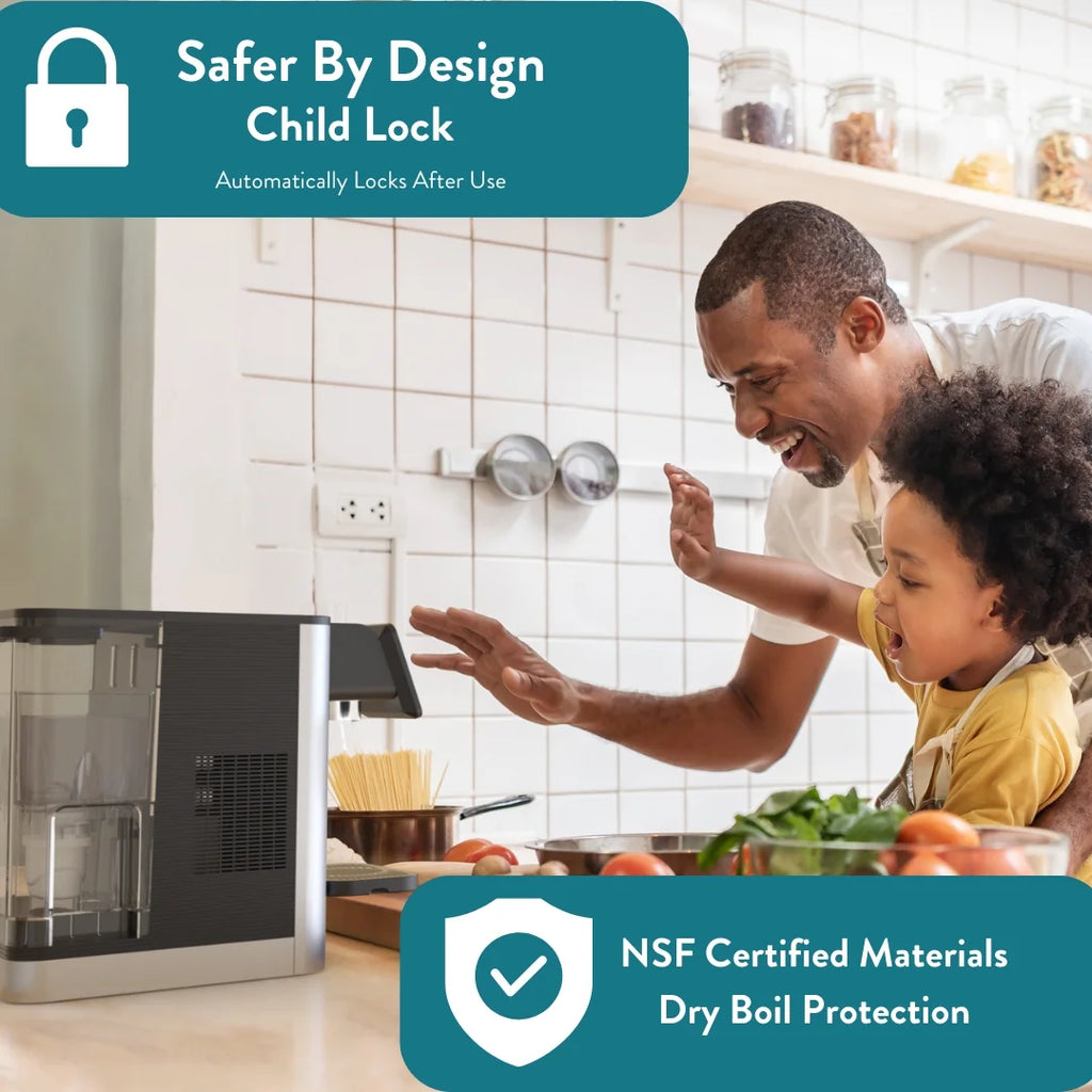 Aqua Optima Countertop Instant Hot & Cold Filtered Water Dispenser, Bottleless Water Cooler, Auto Dispense, No Installation Required