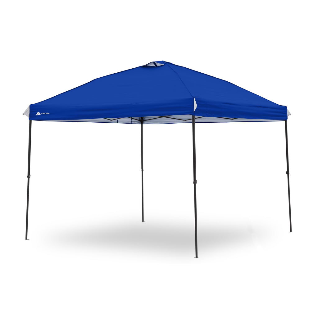 Ozark Trail 10x10 Instant Pop Up Canopy Tent with Simple Push Setup – Straight Leg Pop-Up Tent for Tailgating, Camping & Events, White