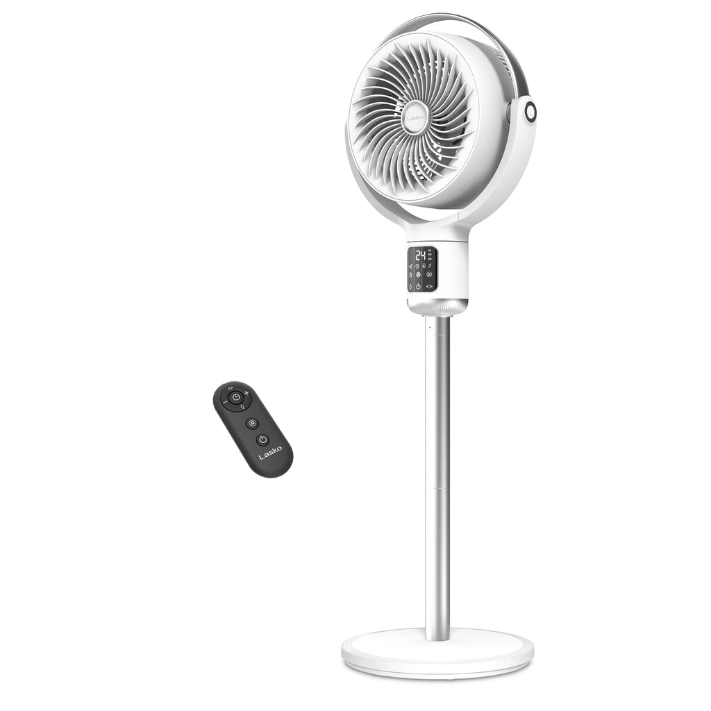 Lasko Whirlwind 7�� 24-Speed Orbital Motion 25ft/s Airflow Remote Control Pedestal Fan, APDC301