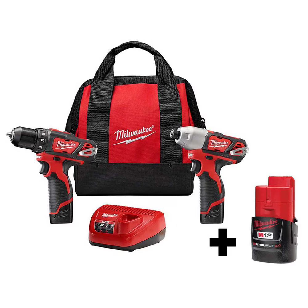 Milwaukee 2494-22 Kit with Free M12 2.0Ah Compact Battery