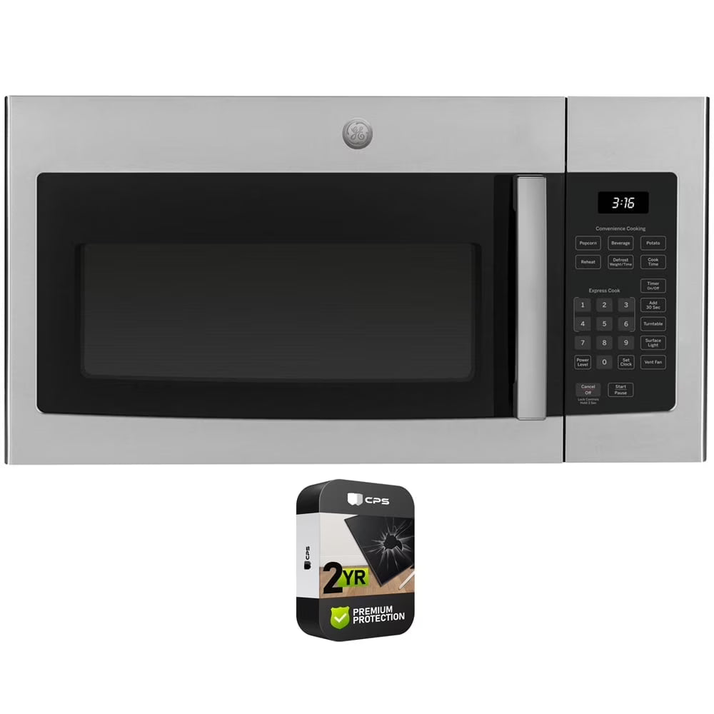 General Electric GE 1.6 Cu. Ft. Over-the-Range Microwave Oven Stainless Steel, JVM3160RFSS