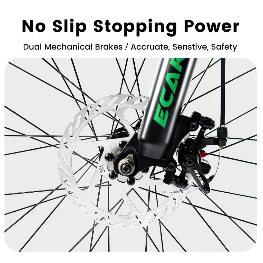 A2760 27.5 Inch Full Suspension Mountain Bike, Front and Rear Dual Shock Absorbers, Mechanical Disc Brakes, 21-Speed, Suitable for Men and Women, Ideal for Travel and Fitness Enthusiasts