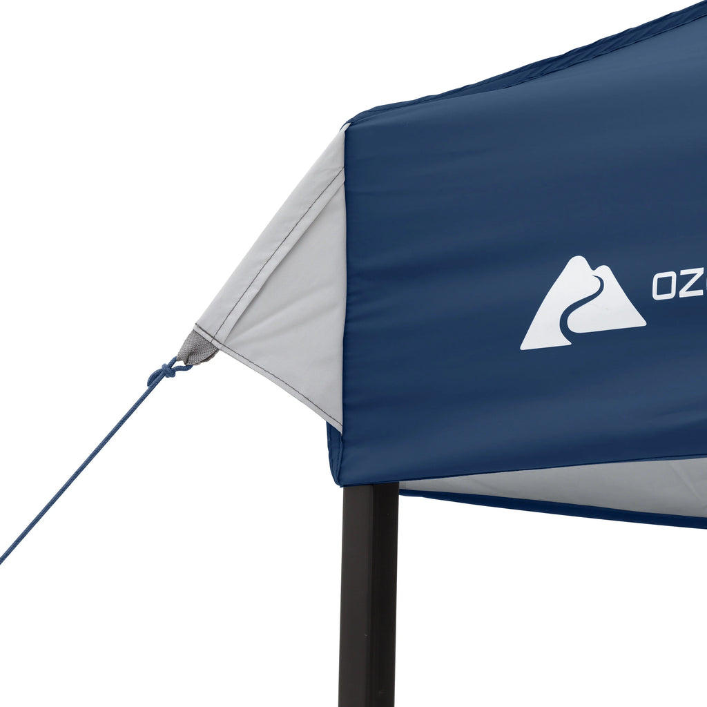 Ozark Trail 10x10 Instant Pop Up Canopy Tent with Simple Push Setup – Straight Leg Pop-Up Tent for Tailgating, Camping & Events, White