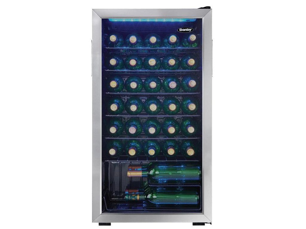 Danby 36 Bottle Free-Standing Wine Cooler in Stainless Steel (DWC036A1BSSDB-6)