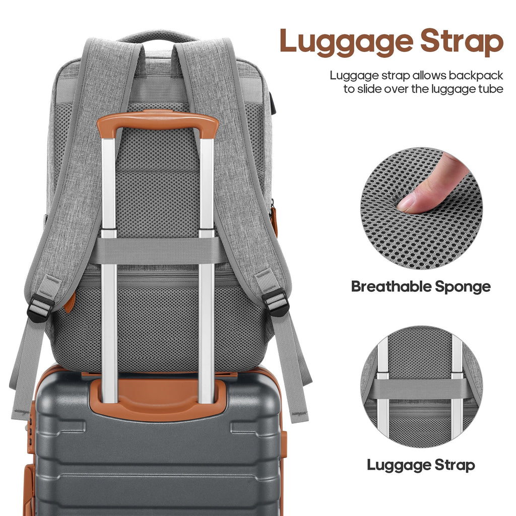 MIUSSE Carry on Luggage Set 3 Piece Hard Shell Luggage Sets with Spinner Wheels TSA Lock Carry on with Backpack Set