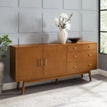 Mid Century Modern 3-Drawer and 2-Door Acorn Sideboard