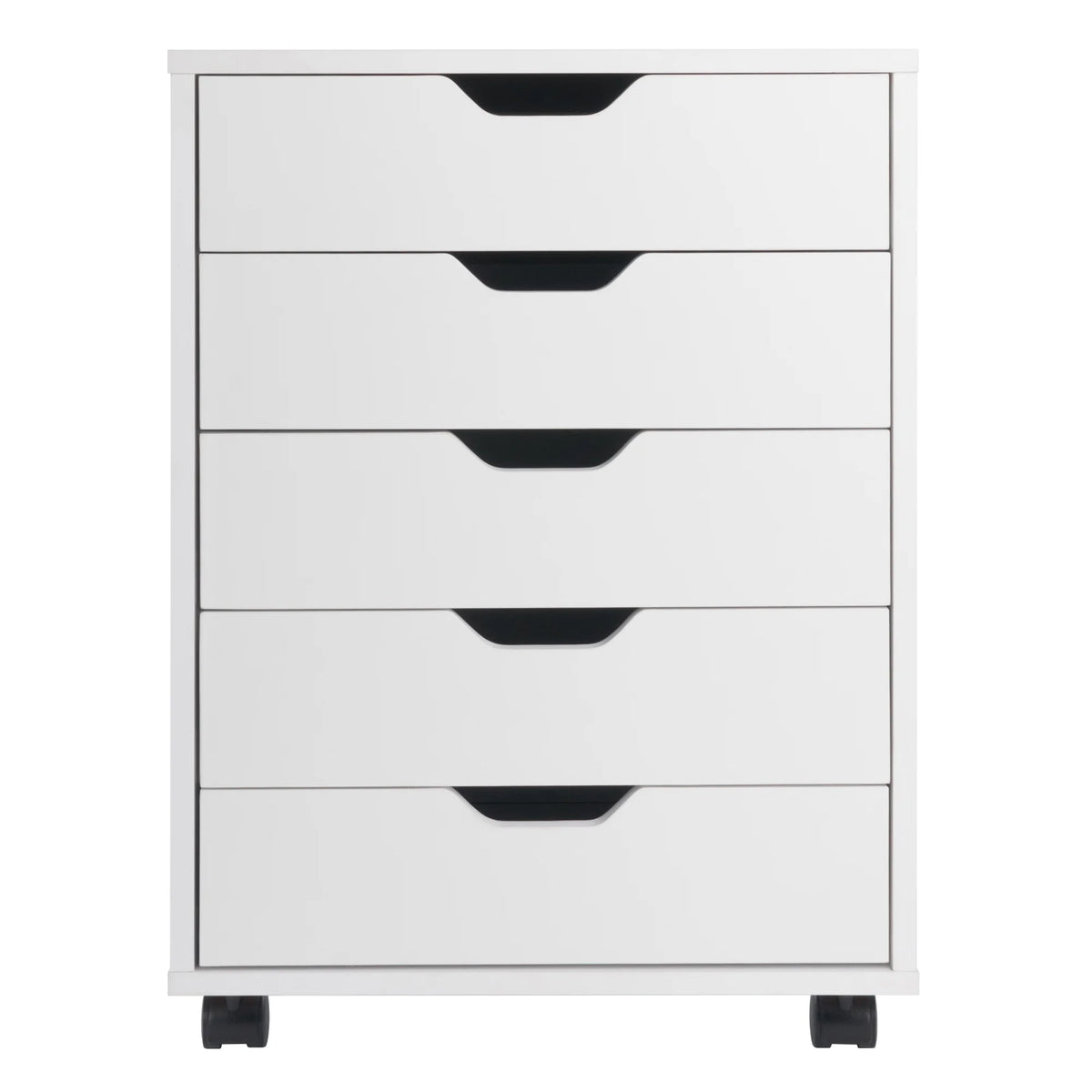 Winsome Halifax 5-Drawer Mobile Cabinet 10519, White Finish