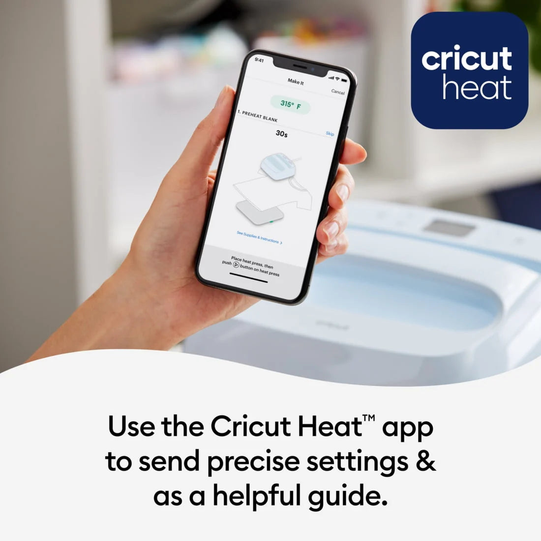 Cricut EasyPress® 3 - 12 in x 10 in - Bluetooth®-Enabled Handheld Heat Press