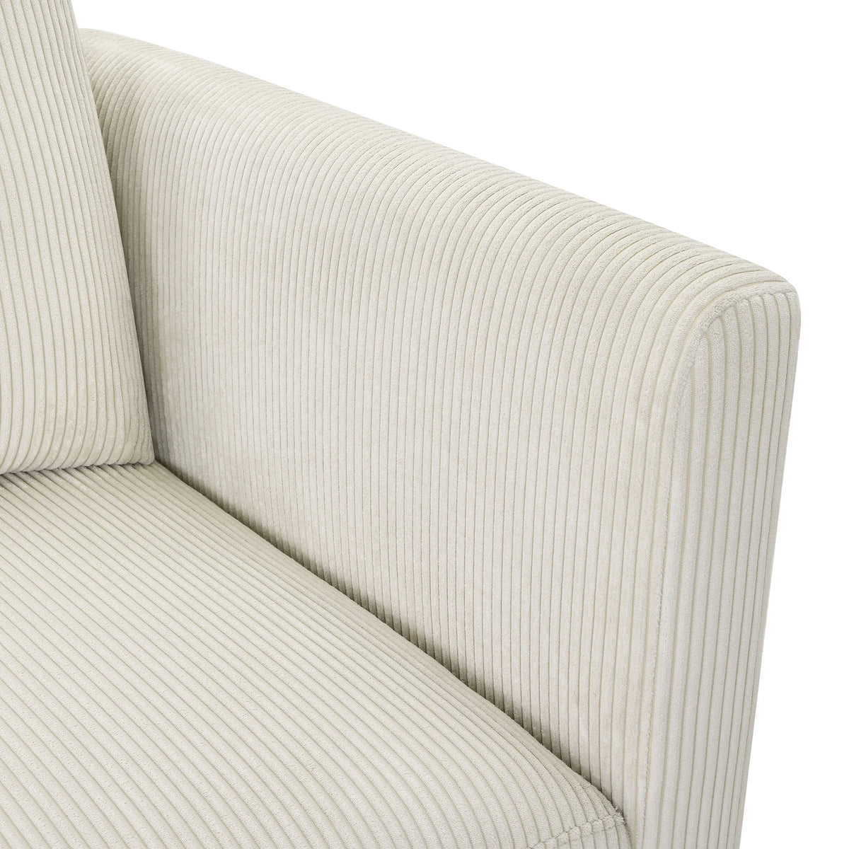 Beautiful Drew Modular Sectional Sofa with Ottoman by Drew Barrymore, Gray Fabric