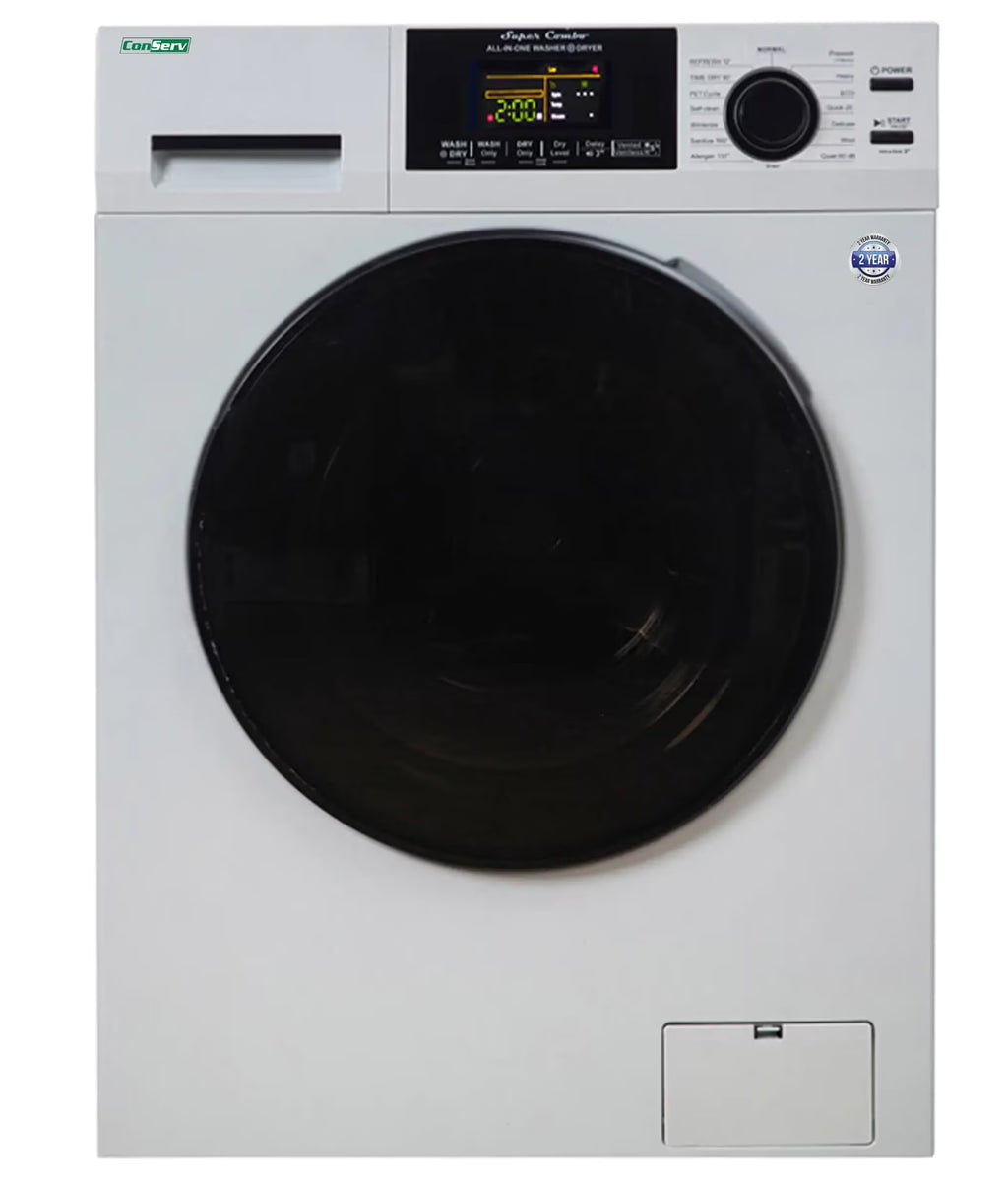 Conserv 15 lbs Compact Combo Sani Washer Vented/Ventless Dryer with Pet Cycle in White