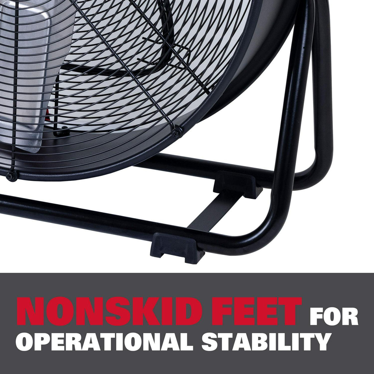Ecomax 24 Inch High Velocity Drum Floor Fan. Industrial. 3-Speed. Adjustable Tilt