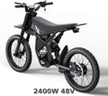 2000W Electric Dirt Bike for Adults Ridingtimes GT73 UL2849,Brushless Hub Motor,18.2AH*2 Electric Bike with 25\" tires digital screen Carbon Steel,Black