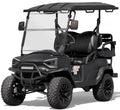 Coleman Powersports CGC2 51.2V Electric Utility Golf Cart, 4-Seater Vehicle Up to 20 MPH & 40 Miles Range, 5kW Motor, LCD Display & Rear Storage, Ages 16 and Up, Matte Black
