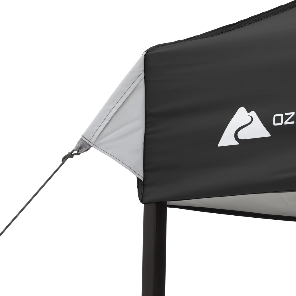 Ozark Trail 10x10 Instant Pop Up Canopy Tent with Simple Push Setup �?Straight Leg Pop-Up Tent for Tailgating, Camping & Events, White