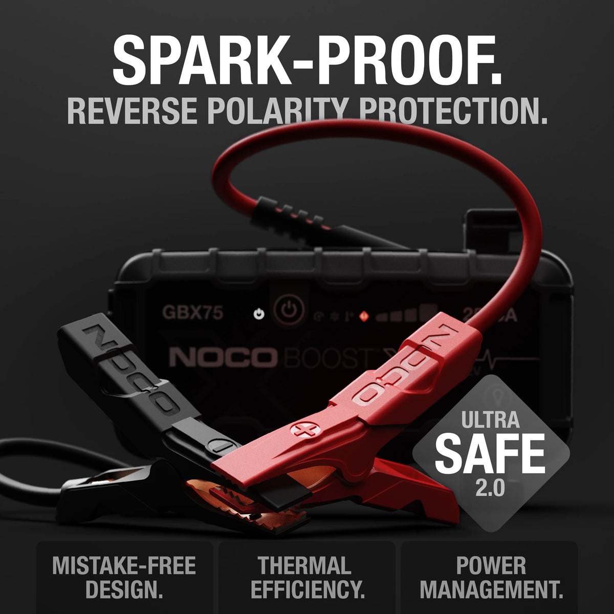NOCO Boost X GBX75: 2500A 12V UltraSafe Portable Lithium Jump Starter