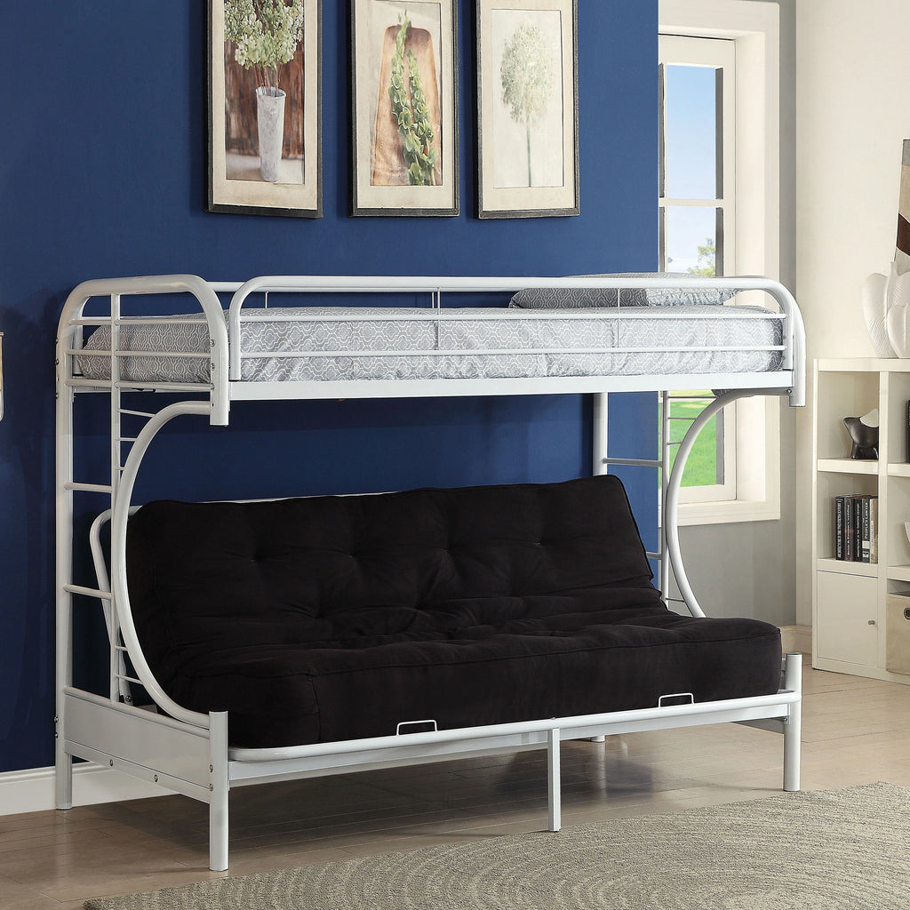 ACME Eclipse Twin XL Over Queen Bunkbed in White