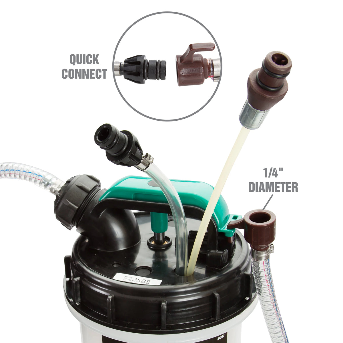 OEMTOOLS 24937 Pneumatic/Manual Fluid Extractor 1.5 Gallon (6L)