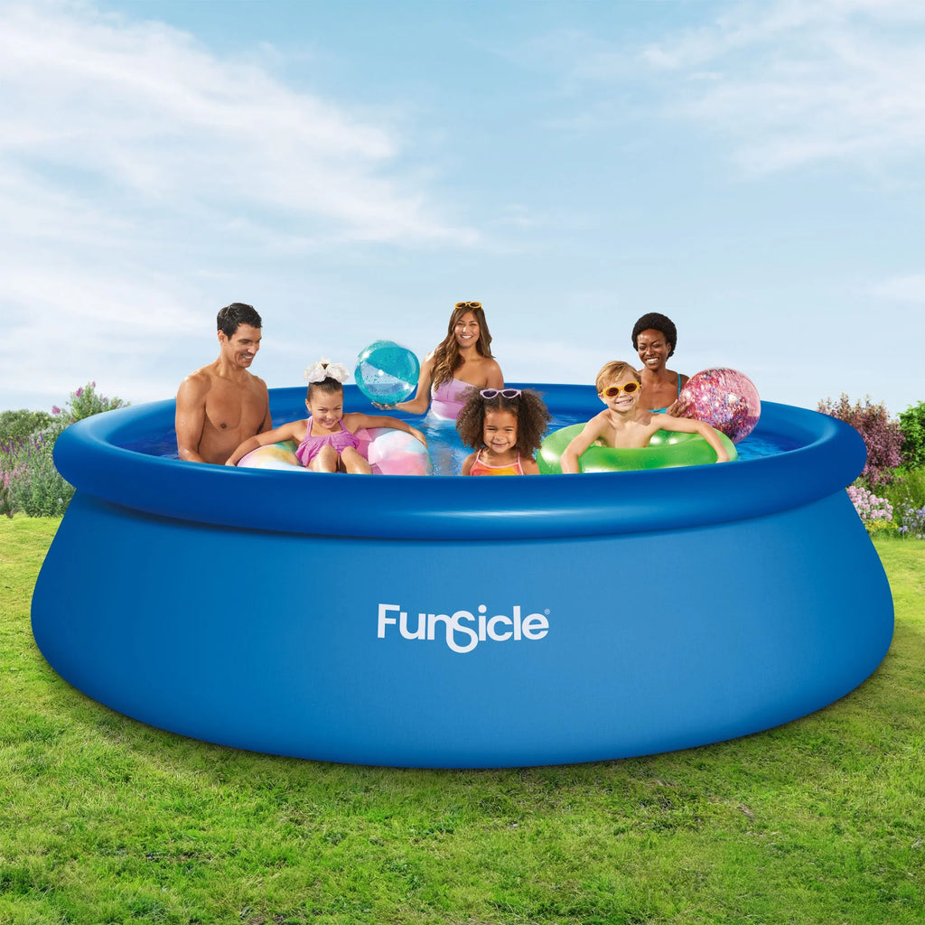 Funsicle 8 ft QuickSet Above Ground Swimming Pool, Round, Age 6 & up