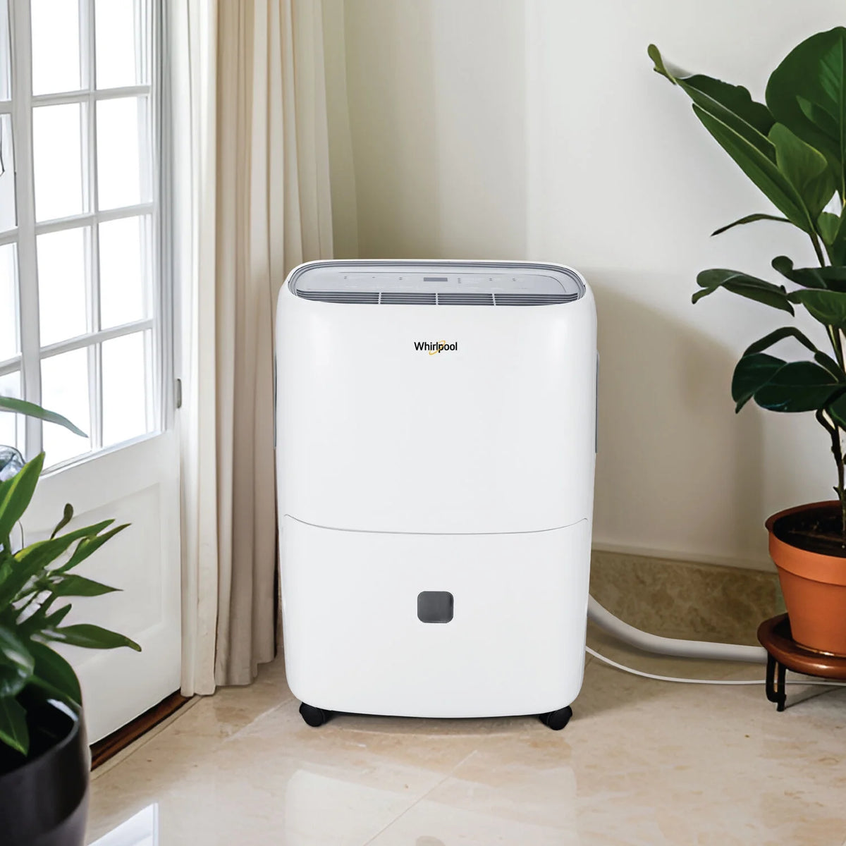 Whirlpool 30-Pint 3000 Sq ft Humidity Absorber Dehumidifier, Bedroom, Basement, Garage, WHAD301DW, New