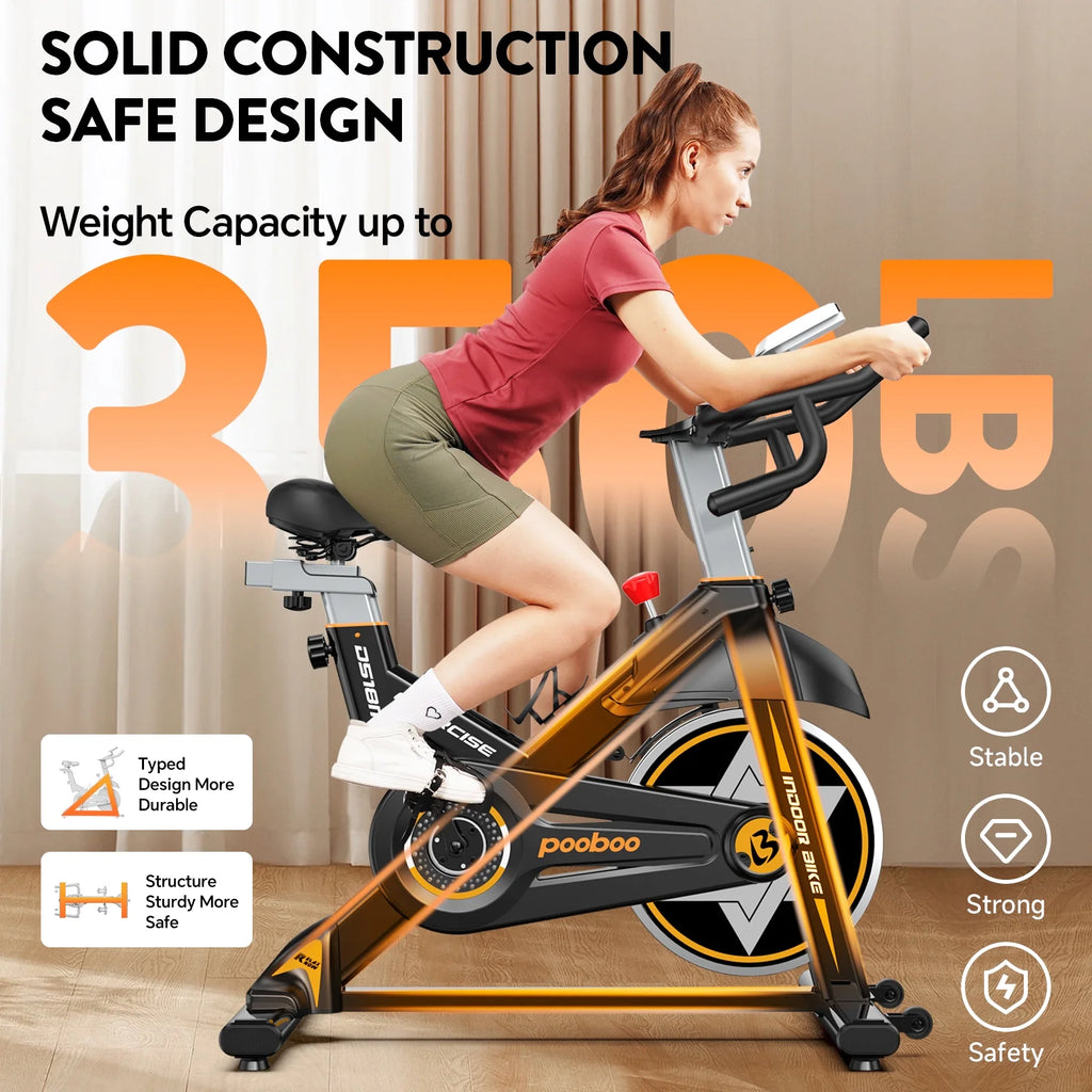 LNOW Commercial Built-in Bluetooth Fan Exercise Bike, Adjustable Air Resistance with Dual-Action Handlebars, Heavy Duty Indoor Cycling Bike for Home Gym Traininning, 350lbs Arm/Leg Cardio Workout