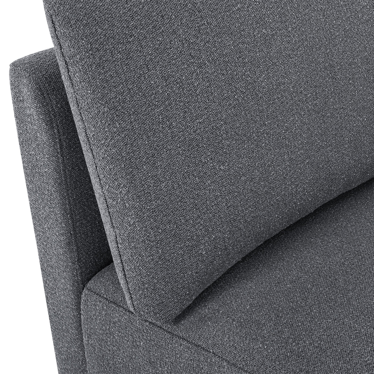 Beautiful Drew Modular Sectional Sofa with Ottoman by Drew Barrymore, Gray Fabric