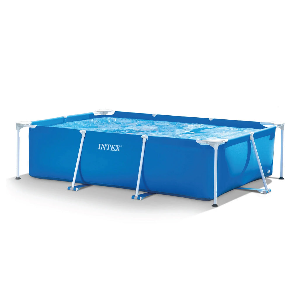 Open Box Intex 9.8'x29.5" Rectangular Frame Above Ground Outdoor Swimming Pool