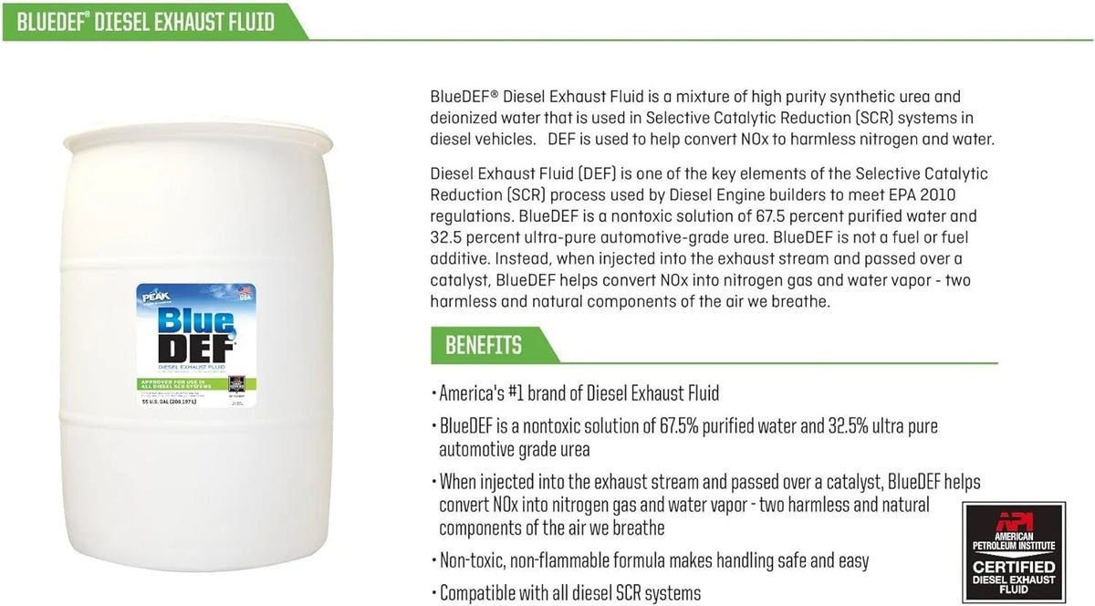 BlueDEF DEF001 Diesel Exhaust Fluid - 55 Gallon Drum