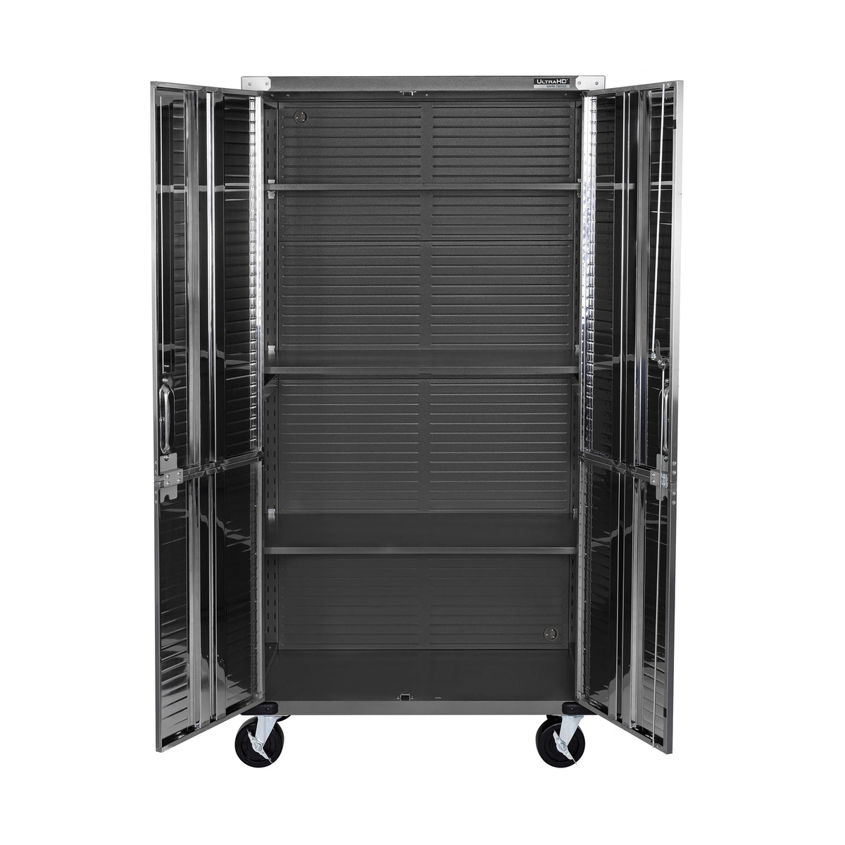 Seville Classics UltraHD Steel Body Lockable Storage Filing Cabinet Organizer Locker Shelving Unit 36" W x 18" D x 72" H, Granite