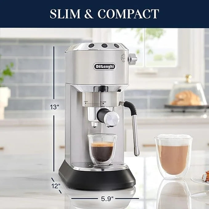 De'Longhi Dedica Arte 15-Bar, 2-Cup Metal Espresso Machine