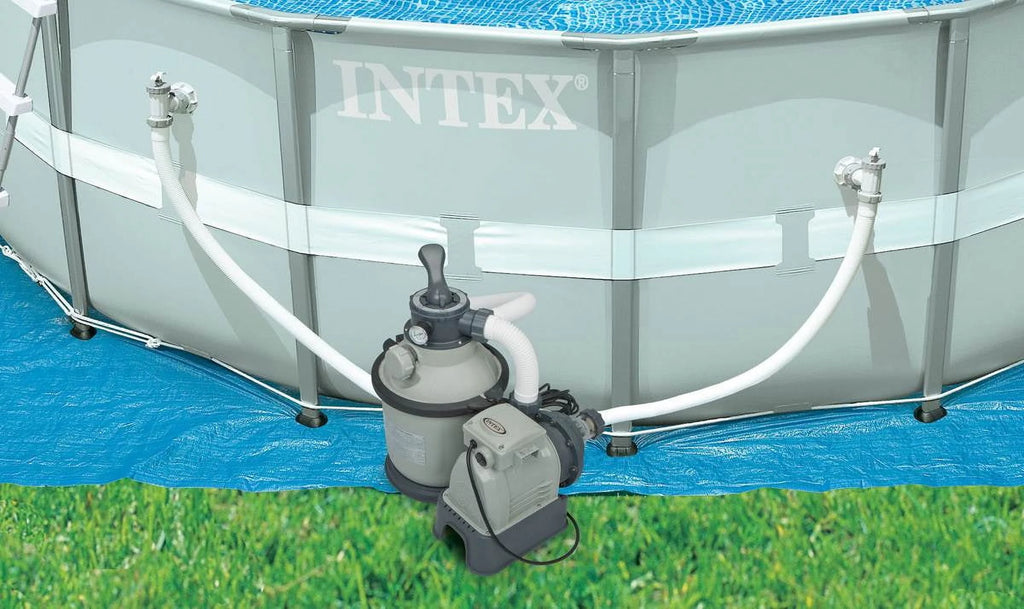 Intex 1200 GPH Krystal Clear Above Ground Pool Sand Filter Pump Set | 28643EG