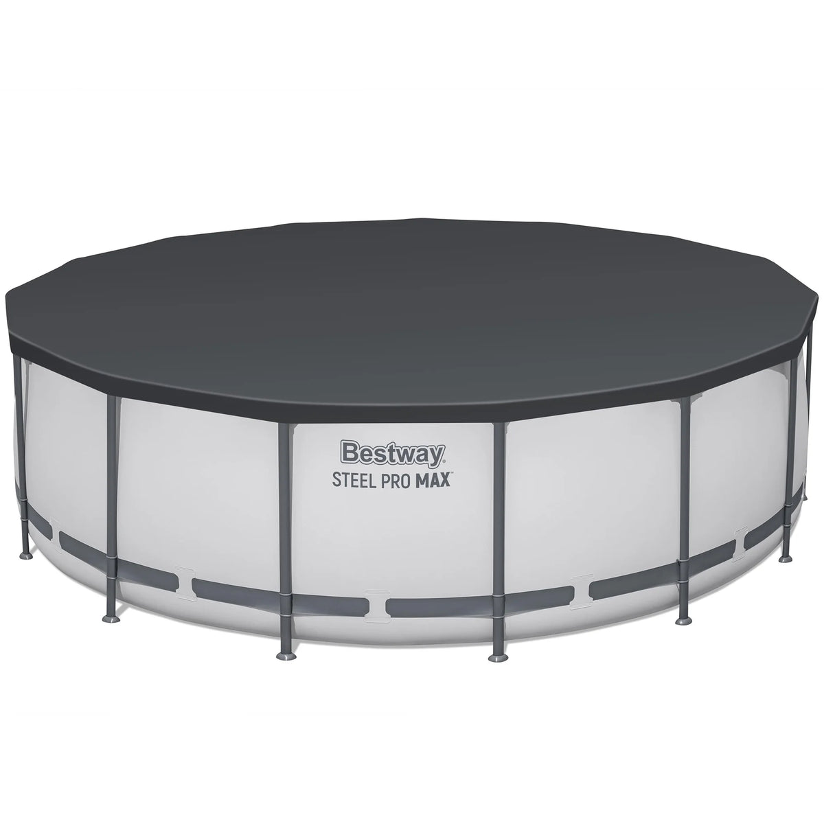 Bestway: Steel Pro MAX 15' X 48" Above Ground Pool Set - 4231 Gallon, Outdoor Family Pool, Corrosion & Puncture Resistant, Includes Filter, Pump, Ladder & Cover