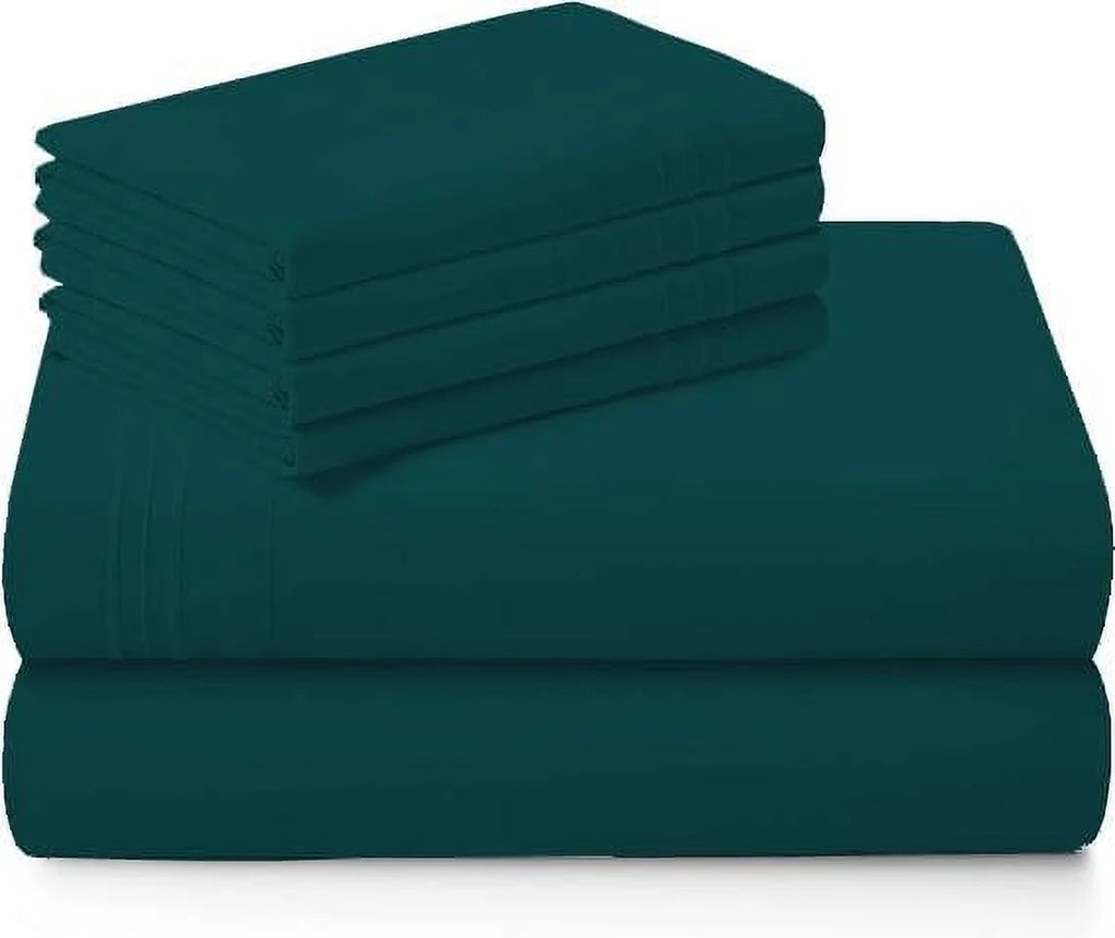 1000 Thread Count 4-Piece 100% Egyptian Cotton Bed Sheets Luxury Hotel Sheets Fits Mattress Upto 21" Deep Pocket, Twin XL Size - Burgundy Solid