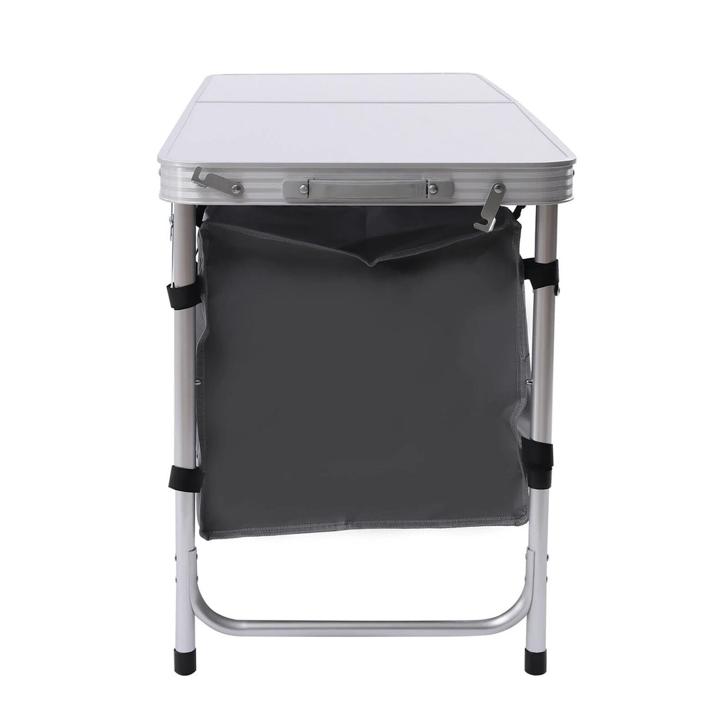 Folding Camping Table Portable Aluminum Camping Table Height Adjustable Camping Cook Station for Indoor Outdoor