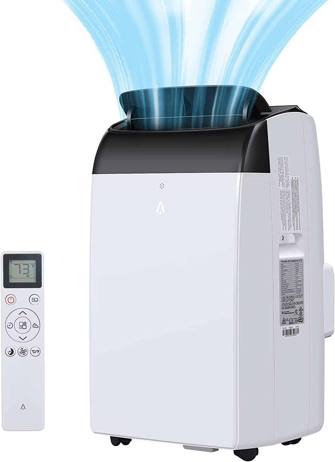 EastVita 10000 BTU Air Conditioner Portable for Room, 3-in-1 AC Unit, Dehumidifier and Fan, Air Conditioners with Remote Control & Window Kit, Sleep Mode, LED Display, Cooling Room up to 450 Sq.ft