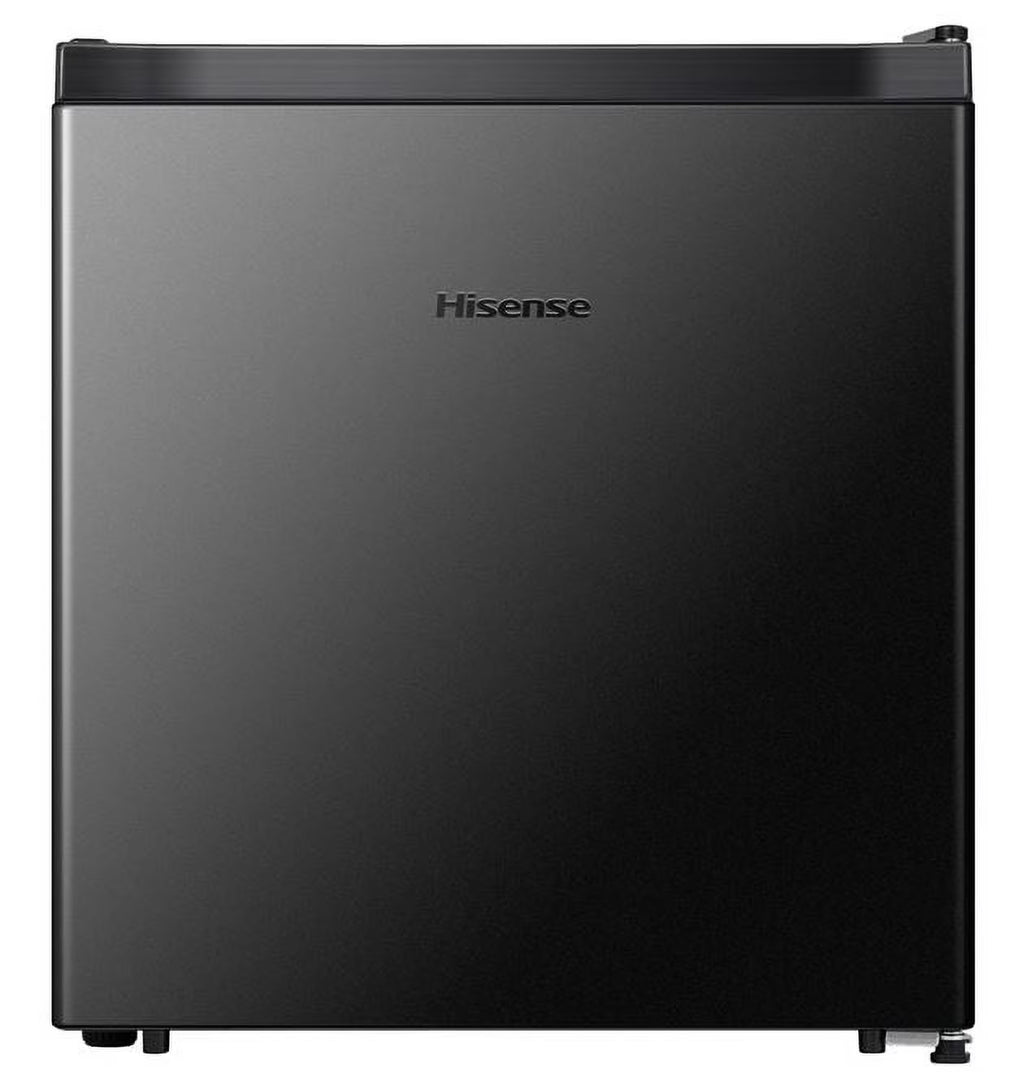Hisense 1.6 Cu ft Single Door Mini Fridge, Black, Energy Star, 1 Year Warranty, WMS017M6XBE New