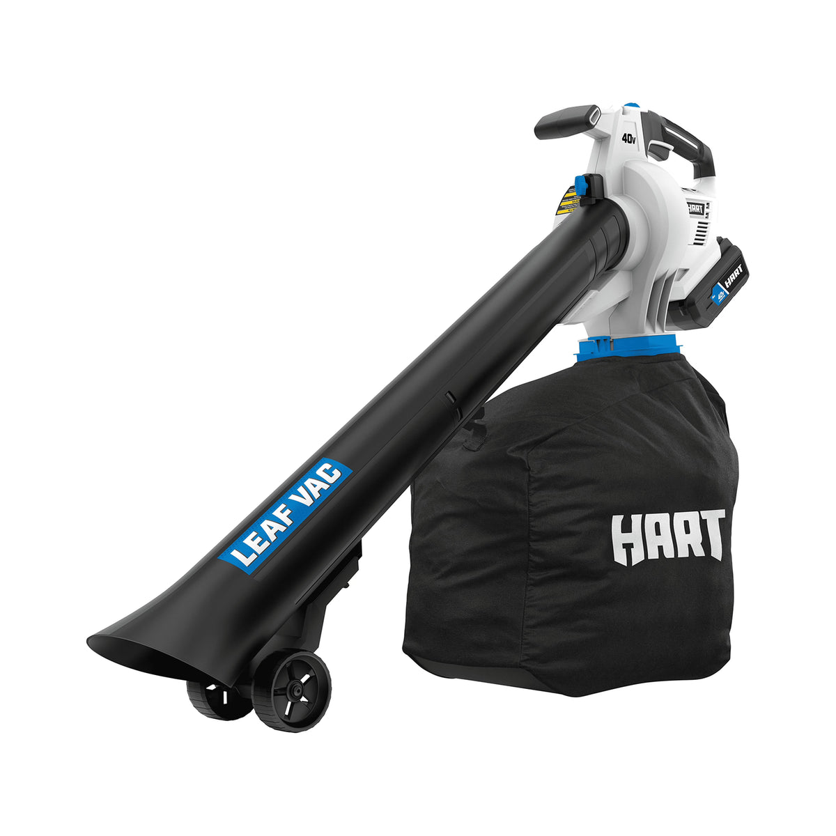 HART 40V Cordless Leaf Vacuum Kit, (1) 4.0Ah Lithium-Ion Battery