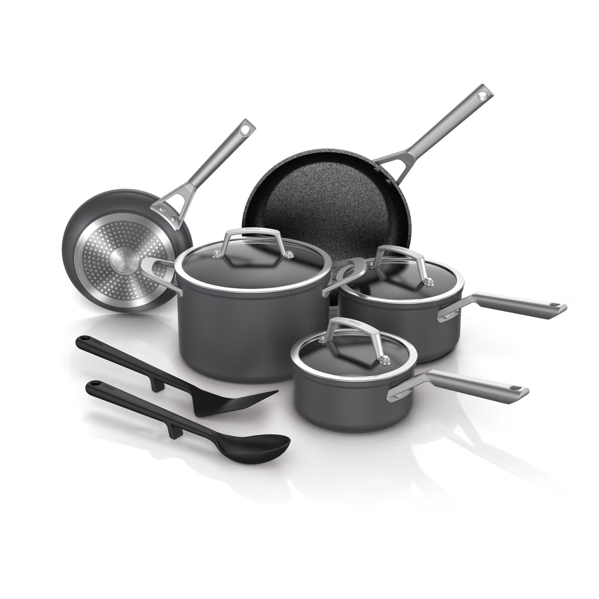 Ninja NeverStick Premium Hard-Anodized 10-Piece Cookware Set, C39010