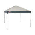 Coleman Straight Leg Instant Outdoor Canopy Shelter, 10 x 10, Tan & Black