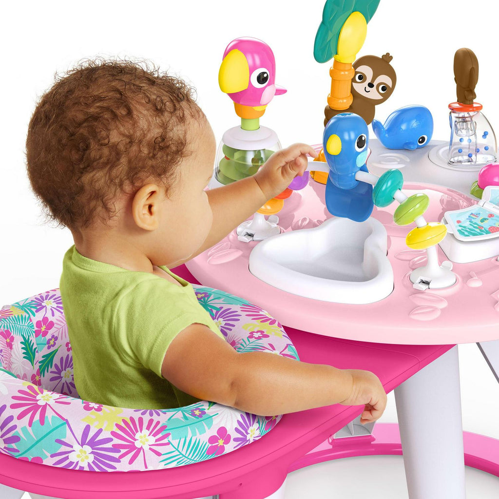Bright Starts Around We Go 2-in-1 Walk-Around Baby Activity Center &amp; Table. Tropic Coral. Age 6 Months+
