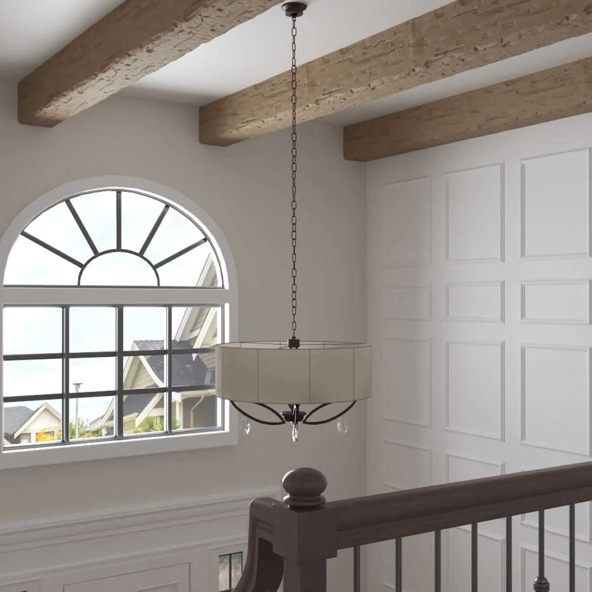 Ekena Millwork 3 1/2"W x 3 1/2"H x 120"L 3-Sided (U-Beam) Salvaged Timber HeritageTimber Faux Wood Ceiling Beam, Kona Brown