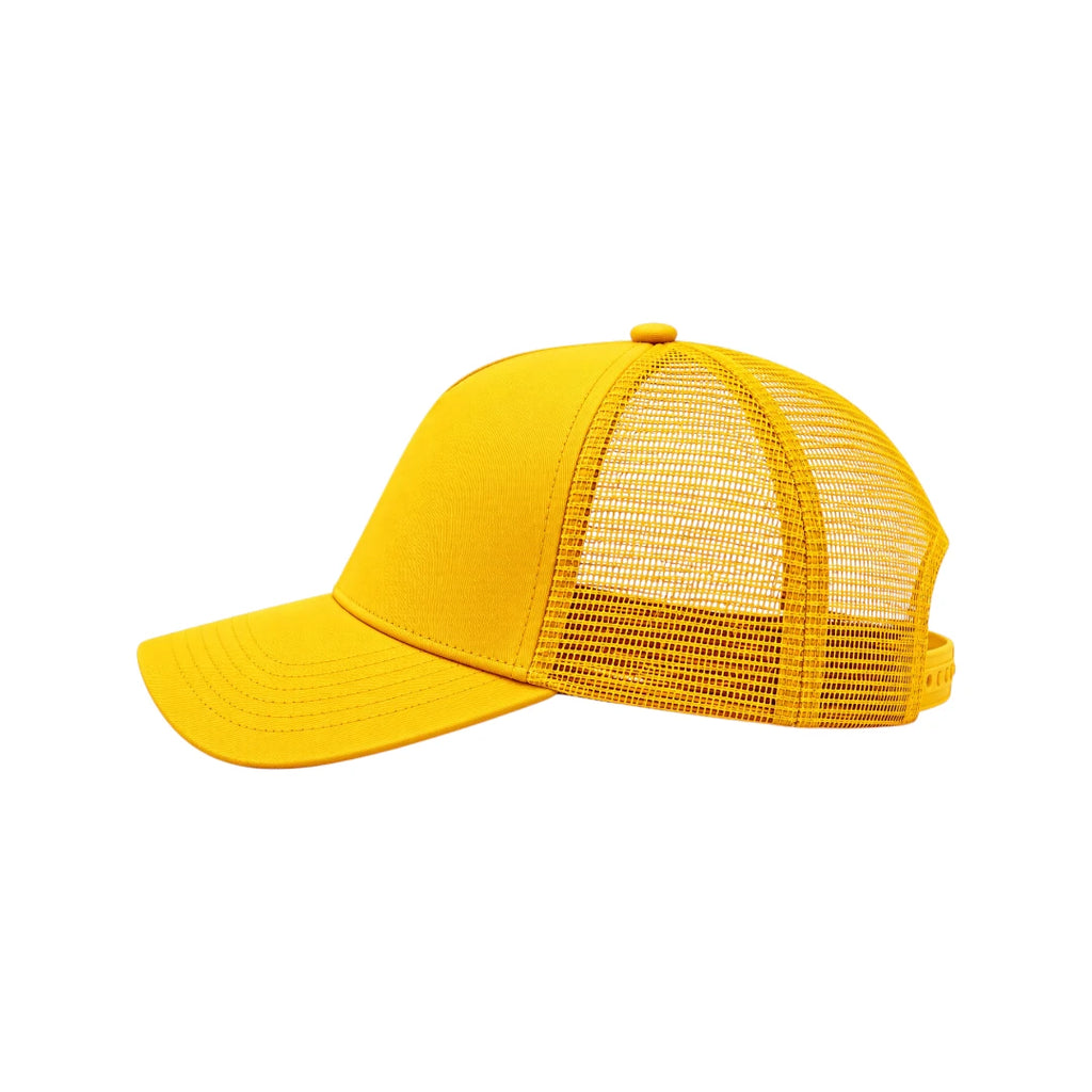 Warey Classic Yellow Trucker Cap – Adjustable Mesh Everyday Cap