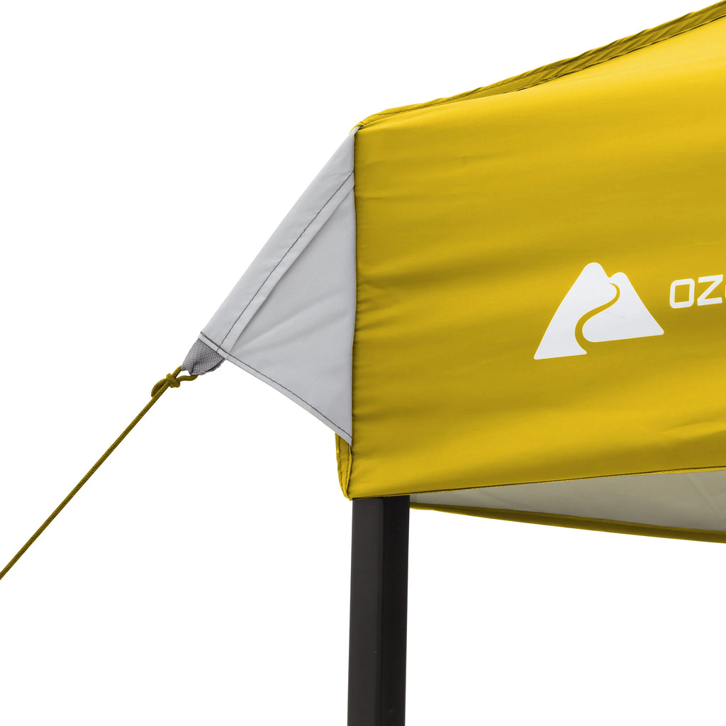 Ozark Trail 10x10 Instant Pop Up Canopy Tent with Simple Push Setup – Straight Leg Pop-Up Tent for Tailgating, Camping & Events, White