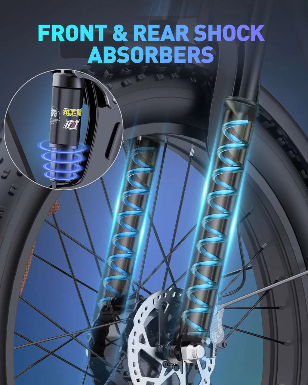 Dual Motor PEAK 3000W Electric Bike for Adults,31mph 48V 23Ah Electric Bicycle,26" Fat Tire Mountain Bike UL2849