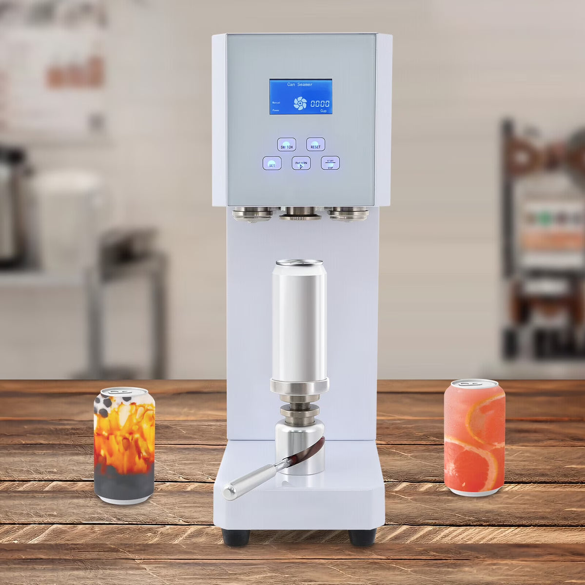 370W Automatic Can Sealing Machine Electric Cup Sealer Machine with Counter 110V