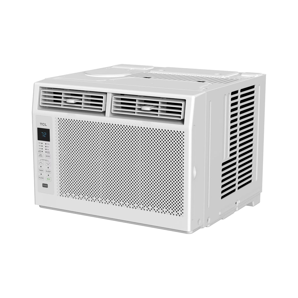 TCL 5,000 BTU Window Air Conditioner, Fan & Dehumidifier, 150 Sq. Ft., Remote Control, Easy-to-Use, Reusable Filter, Compact, Quiet, White, W5W3M