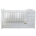 AFG Daphne 2 in 1 Convertible Crib and Changer White
